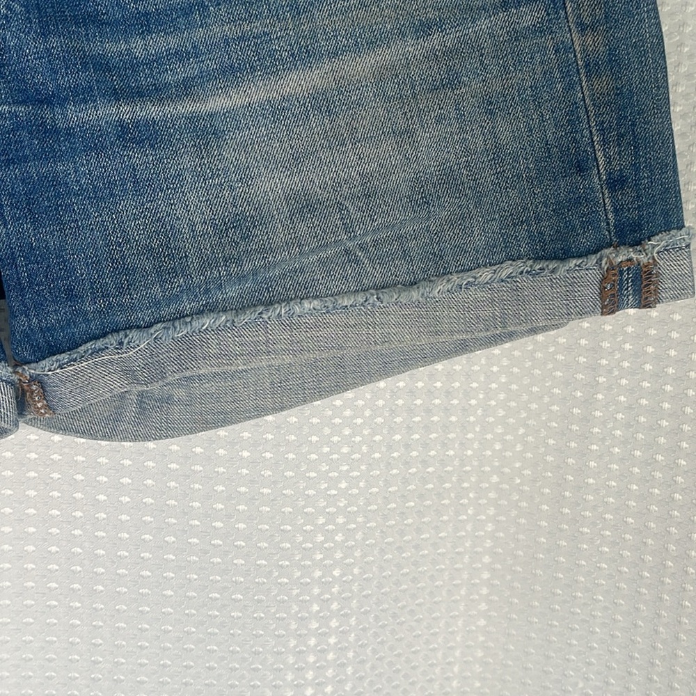 Madewell High Rise Cut Off Denim Shorts Distressed Sz 27 - Picture 4 of 10